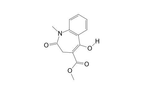 2,3-DIHYDRO-5-HYDROXY-1-METHYL-2-OXO-1H-1-BENZAZEPINE-4-CARBOXYLIC ACID, METHYL ESTER