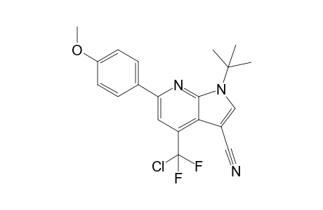 1-tert-Butyl-4-(chlorodifluoromethyl)-6-(4-methoxyphenyl)-1H-pyrrolo[2,3-b]pyridine-3-carbonitrile