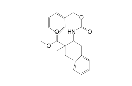 Methyl 2-ethyl-3-{(benzyloxycarbonyl)amino]-2-methyl-4-phenylbutanoate