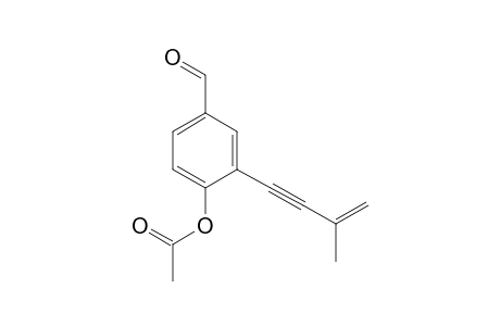 [4-formyl-2-(3-methylbut-3-en-1-ynyl)phenyl] acetate