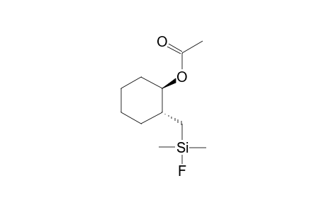 trans-2-[Fluoro(dimethyl)silylmethyl]cyclohexyl acetate