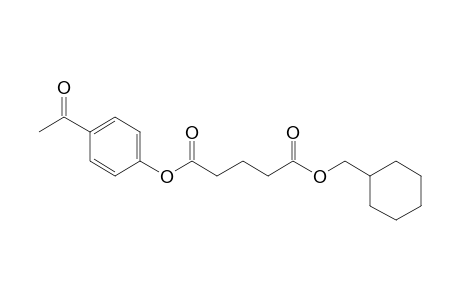 Glutaric acid, cyclohexylmethyl 4-acetylphenyl ester