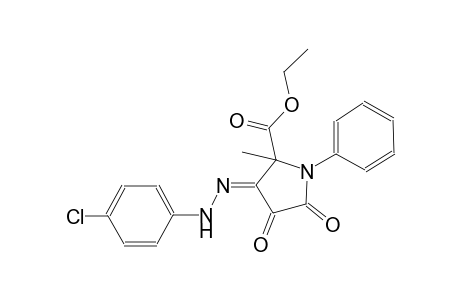 ethyl (3Z)-3-[(4-chlorophenyl)hydrazono]-2-methyl-4,5-dioxo-1-phenyl-2-pyrrolidinecarboxylate