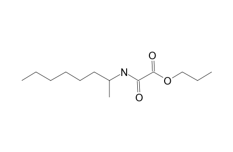 Oxalic acid, monoamide, N-(2-octyl)-, propyl ester