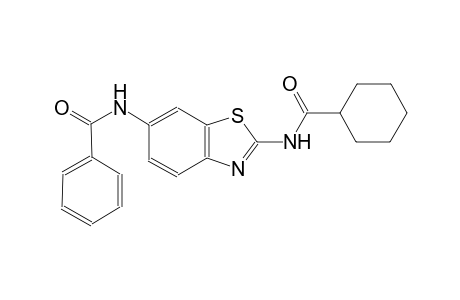 N-{2-[(cyclohexylcarbonyl)amino]-1,3-benzothiazol-6-yl}benzamide