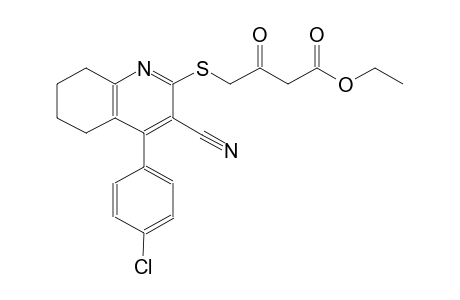 butanoic acid, 4-[[4-(4-chlorophenyl)-3-cyano-5,6,7,8-tetrahydro-2-quinolinyl]thio]-3-oxo-, ethyl ester