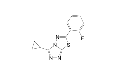[1,2,4]triazolo[3,4-b][1,3,4]thiadiazole, 3-cyclopropyl-6-(2-fluorophenyl)-