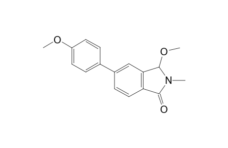 5-(p-methoxy)phenyl-3-methoxy-2-methylisoindolin-1-one