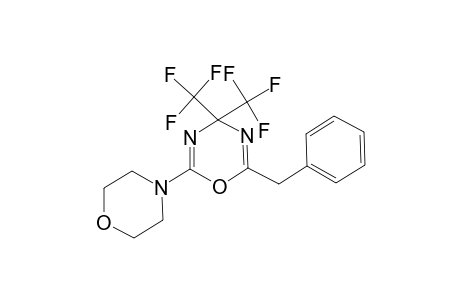 2-Benzyl-6-morpholin-4-yl-4,4-bis-trifluoromethyl-4H-[1,3,5]oxadiazine