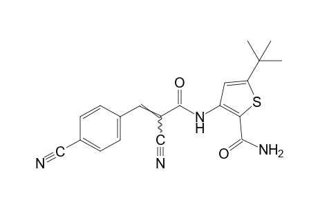 5-tert-BUTYL-3-(p,alpha-DICYANOCINNAMAMIDO)-2-THIOPHENECARBOXAMIDE