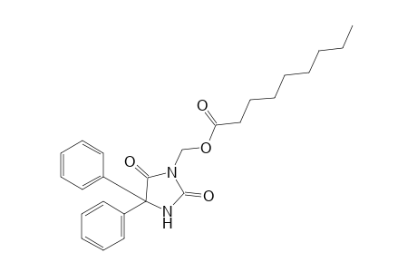 5,5-diphenyl-3-(hydroxymethyl)hydantoin, nonanoate (ester)