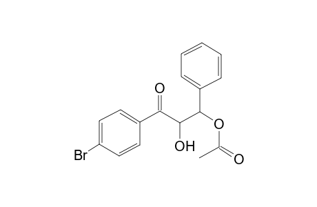 2-Hydroxy-2-(p-bromobenzoyl)-1-phenylethyl acetate
