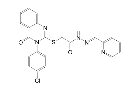 2-{[3-(4-chlorophenyl)-4-oxo-3,4-dihydro-2-quinazolinyl]sulfanyl}-N'-[(E)-2-pyridinylmethylidene]acetohydrazide