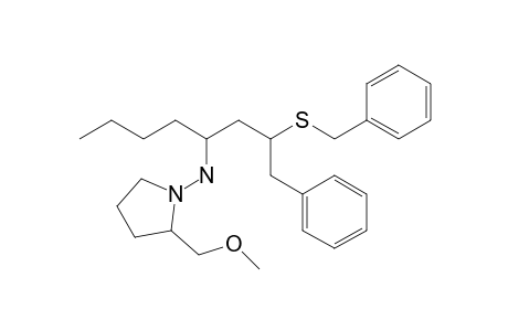 {[2'-(Benzylsulfanyl)-3'-phenylpropyl]pentyl}-[2-(methoxymethyl)pyrrolidin-1-yl]amine