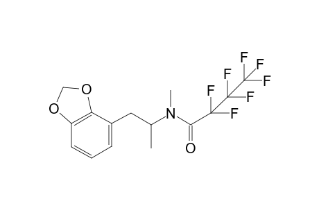 N-(1-(benzo[d][1,3]dioxol-4-yl)propan-2-yl)-2,2,3,3,4,4,4-heptafluoro-N-methylbutanamide