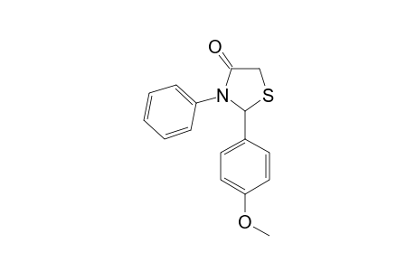 2-(4-Methoxyphenyl)-3-phenyl-1,3-thiazolidin-4-one