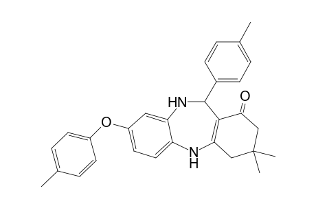 3,3-Dimethyl-8-[(p-methyl)phenoxy]-11-[(p-methyl)phenyl]-2,3,4,5,10,11-hexahydro-1H-dibenzo[b,e][1,4]diazepin-1-one