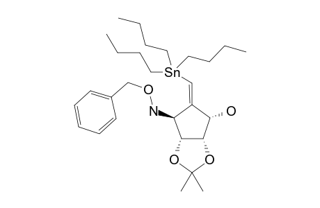 (E)-(1S,2S,3R,4S)-4-[(Benzyloxy)amino]-2,3-o-isopyopylidene-6-(tributylstannyl)-5-methylenecyclopentane-1,2,3-triol