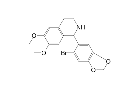 1-(6-Bromo-1,3-benzodioxol-5-yl)-6,7-dimethoxy-1,2,3,4-tetrahydroisoquinoline