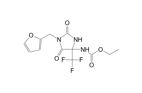 ethyl 1-(2-furylmethyl)-2,5-dioxo-4-(trifluoromethyl)-4-imidazolidinylcarbamate