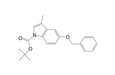 3-Methyl-5-phenylmethoxy-1-indolecarboxylic acid tert-butyl ester