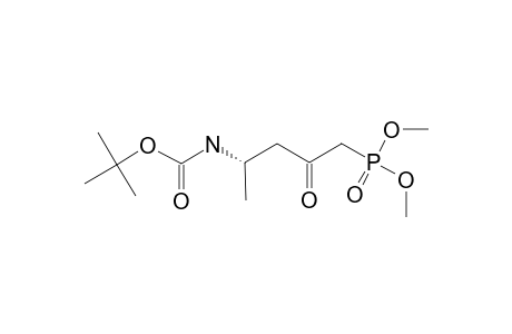 DIMETHYL-(S)-(-)-2-OXO-N-(TERT.-BUTOXYCARBONYL)-4-AMINO-PENTYLPHOSPHONATE