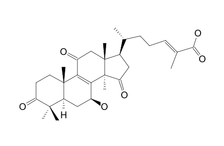 GANODERIC-ACID-GS-1;7-BETA-HYDROXY-3,11,15-TRIOXO-LANOSTA-8,(24E)-DIEN-26-OIC-ACID