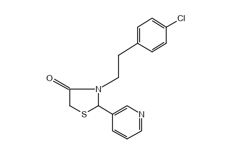 3-(p-chlorophenethyl)-2-(3-pyridyl)-4-thiazolidinone