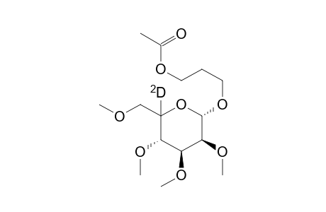 3-Acetyloxypropyl 2,3,4,6-tetra-O-methyl-.alpha.,L-(5-D)gulopyranoside