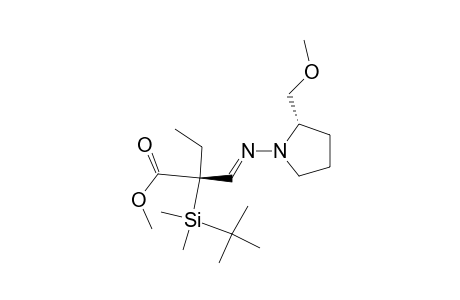 (2R)-2-[tert-butyl(dimethyl)silyl]-2-[(E)-[(2S)-2-(methoxymethyl)-1-pyrrolidinyl]iminomethyl]butanoic acid methyl ester