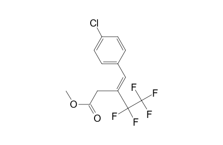 Methyl 3-perfluoroethyl-4-(p-chlorophenyl)but-3-enoate