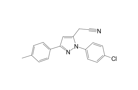 2-[2-(4-chlorophenyl)-5-(4-methylphenyl)-3-pyrazolyl]acetonitrile