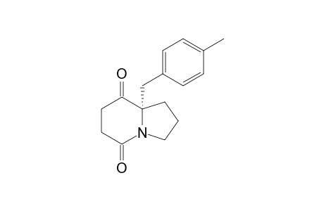 (S)-8a-(4-methylbenzyl)hexahydroindolizine-5,8-dione