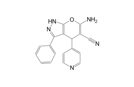 6-amino-3-phenyl-4-(4-pyridinyl)-1,4-dihydropyrano[2,3-c]pyrazole-5-carbonitrile