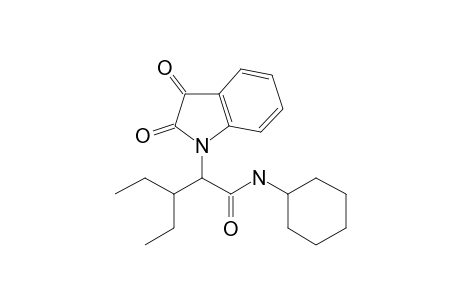 N-Cyclohexyl-2-(2,3-dioxoindolin-1-yl)-3-ethylpentanamide