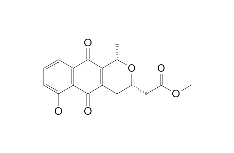 Methyl [ (cis)-3,4,5,10-tetrahydro-6-hydroxy-1-methyl-5,10-dioxo-1H-naphtho[2,3-c]pyran-3-yl]acetate