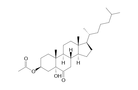 3-BETA-ACETOXY-5-HYDROXY-5-ALPHA-CHOLESTAN-6-ONE