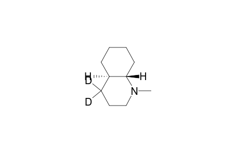 Quinoline-4-D, decahydro-4-D-1-methyl-, trans-