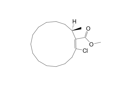 Methyl (E / Z)-2-chloro-(15R)-methylcyclopentadec-1-ene-1-carboxylate