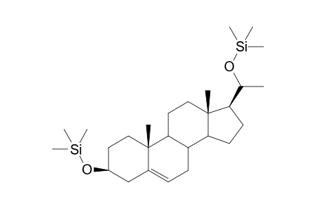 Pregn-5-ene-3.beta.,20.beta.-diol, O,O'-bis-TMS