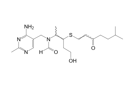 N-[(4-amino-2-methyl-5-pyrimidinyl)methyl]-N-{4-hydroxy-1-methyl-2-[(6-methyl-3-oxo-1-heptenyl)thio]-1-butenyl}formamide