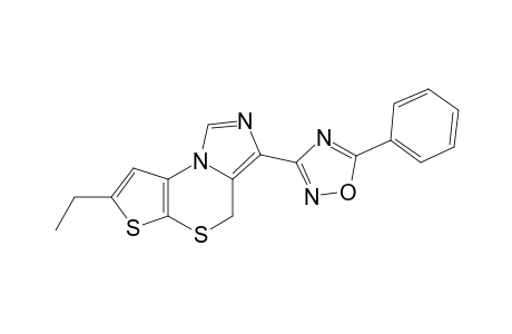 3-[5'-Phenyl-1',2',4'-oxadiazol-3'-yl]-7-ethyl-4H-imidazo[1,5-d]thieno[2,3-b]-(1,4)-thiazine