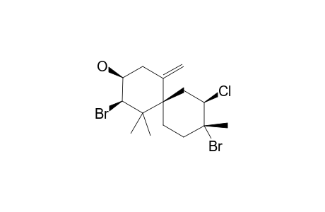 (2R,3S,6R,8R,9R)-2,9-dibromo-8-chloro-1,1,9-trimethyl-5-methylidenespiro[5.5]undecan-3-ol