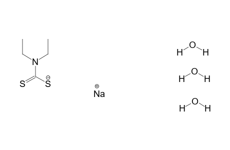 diethyldithiocarbamic acid, sodium salt, trihydrate