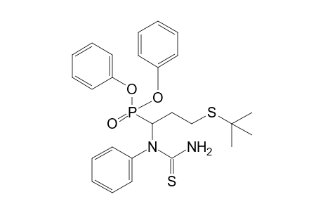 Diphenyl 1-(phenylthioureido)-3-t-butylthiopropanephosphonate