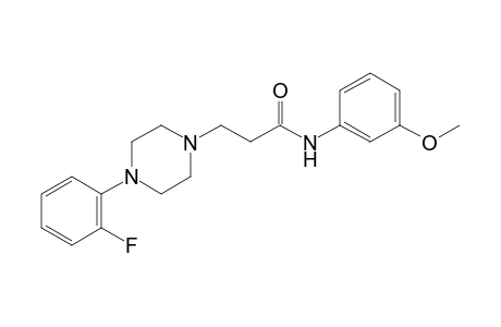 1-piperazinepropanamide, 4-(2-fluorophenyl)-N-(3-methoxyphenyl)-