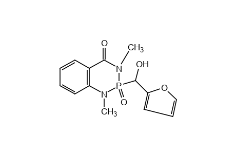 2,3-dihydro-1,3-dimethyl-2-(alpha-hydroxyfurfuryl)-1,3,2-benzodiazaphosphorin-4(1H)-one, 2-oxide