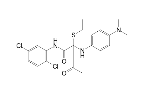 2',5'-dichloro-2-[p-(dimethylamino)anilino]-2-(ethylthio)acetoacetanilide