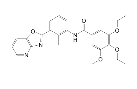 benzamide, 3,4,5-triethoxy-N-(2-methyl-3-oxazolo[4,5-b]pyridin-2-ylphenyl)-