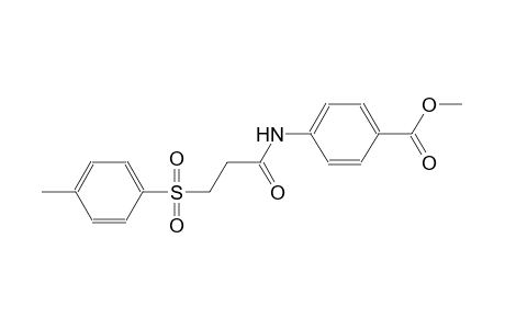 benzoic acid, 4-[[3-[(4-methylphenyl)sulfonyl]-1-oxopropyl]amino]-, methyl ester